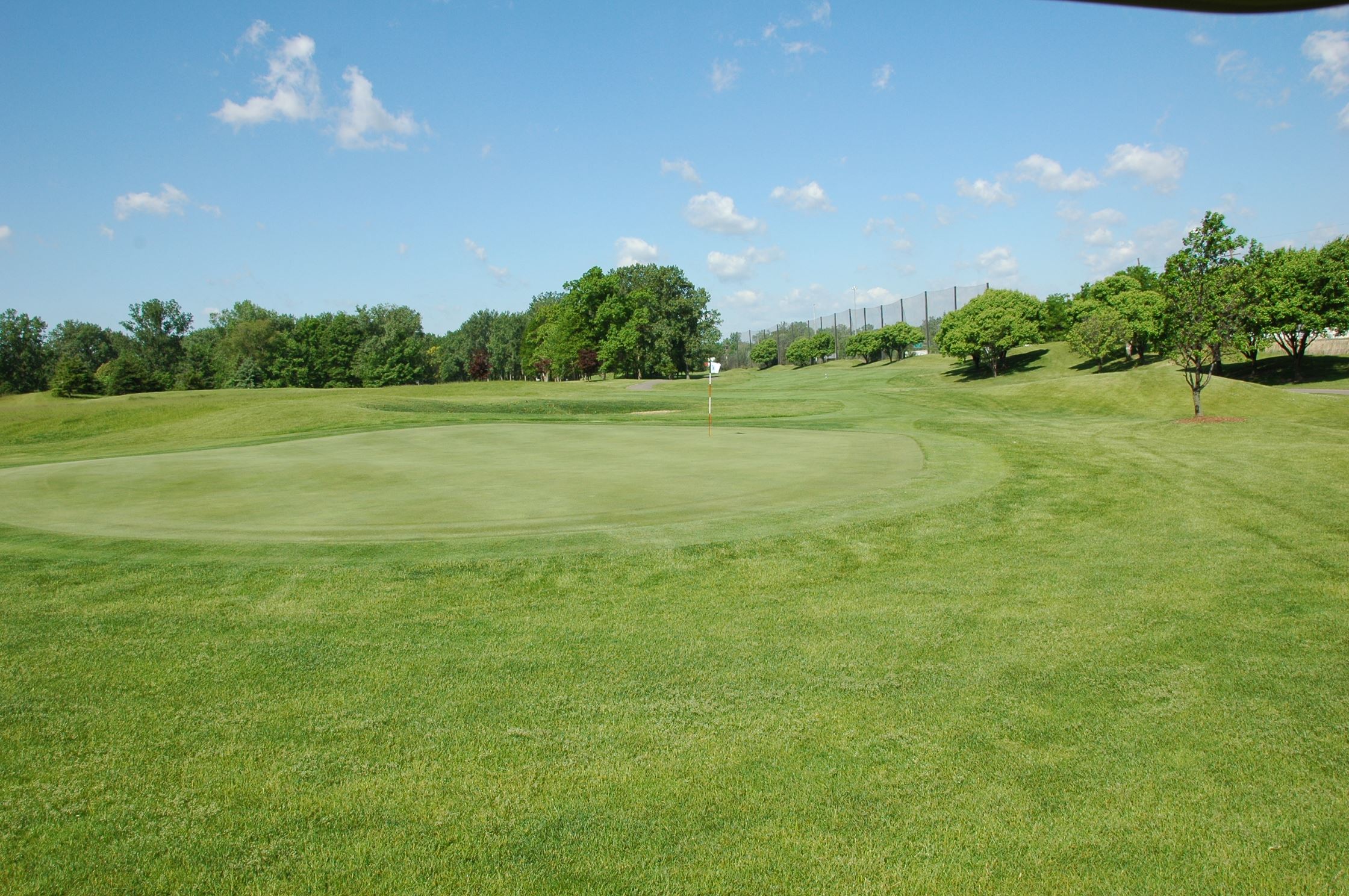 A view of the beautiful scenery of the Taylor Meadows Golf Course.